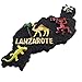 Produktbild Lanzarote Karte Spanien Europa Kunstharz 3D starker Kühlschrank Magnet Souvenir Tourist Geschenk Chinesische Magnet Hand Made Craft Creative Home und Küche Dekoration Magnet Sticker