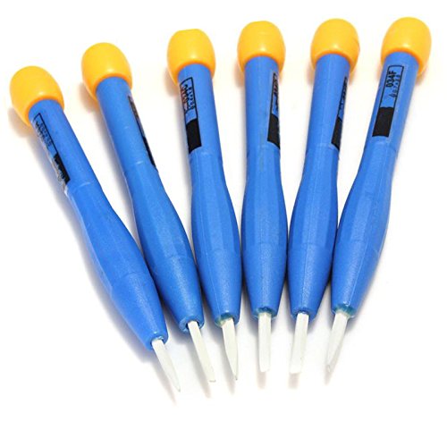 8 Frequenz einstellbar Schraubendreher antistatisch Kunststoff Keramik Set Schlitz und Phillips 90 mm Farbe blau - 2