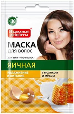 Fito Folk Recipes Natural Hair Mask Egg Milk & Honey 30ml (pack of 5)