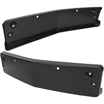 Plaque D'immatriculation De Pare-chocs Avant Pour Mercedes Classe C W205 (2013-2017) - Noir ABS - Réf. OEM A2058801644