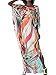 Produktbild FreestyleMo Damen Elegante Blumen Sommer Kleid Chiffon Tunika Strandkleider Lose Kaftan Smock