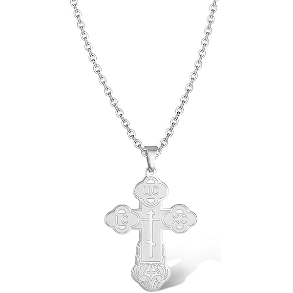NKlaus Croix En Argent Doré 925 Pendentif Orthodoxe Russe 2470 Baptême
