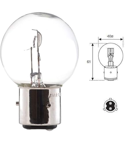 Ampoule LED BA21D 12V Pour Phare De Moto Classique - 56 LED 2835 - Blanc 6000K - 1000LM