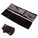PIXNOR Velvet Wig Grip Band Adjustable Head Hair Band, Pack of 2 (Brown and Black)