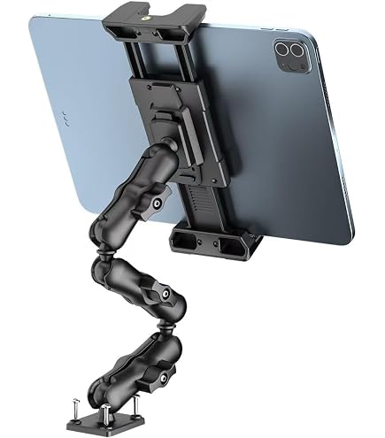 Support Tablette Voiture Jubor - Fixation Stable Pour IPad, Smartphone Et Tablettes 4.7-13.5" - Idéal Cuisine, Mur Et Dashboard