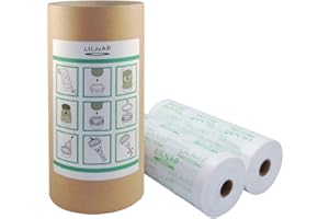 LILNAP - ECO Ricarica Mangiapannolini Multistrato leggermente Profumata con Trattamento Antiodore EVOH compatibile con Angelcare Maialino Foppapedretti, Sangenic Tec e Litter Locker (400 + tubo)