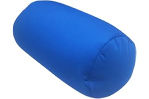 EHOTER Neck Support Pillow Micro Bead Roll Pillow Sleeping Pillow Headrest Neck Pillow Long Neck Roll Cuddly Maxx Relaxing Pillow Children Car for Travel Sleeping Bath Bed Massage Yoga Leg Rest, darkblue