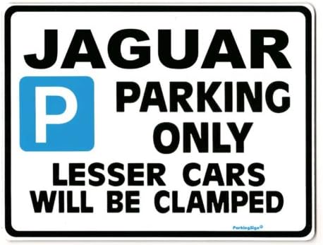 JAGUAR Car Parking Sign Gift for s e type x xj xk v8 v6 3.0 models - Size Large 205 x 270mm