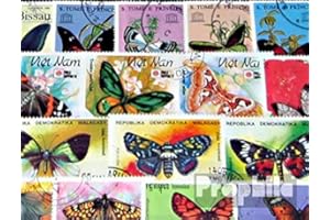 Prophila Collection Motivazioni 100 Diversi Farfalle Francobolli (Francobolli per i Collezionisti) Farfalle
