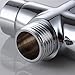 KES Warm Water Handheld Bidet for Shower with 3-Way Diverter, 59-Inch Stainless Steel Hose Diaper Sprayer Shattaf, Polished Chrome, LP900+PV9