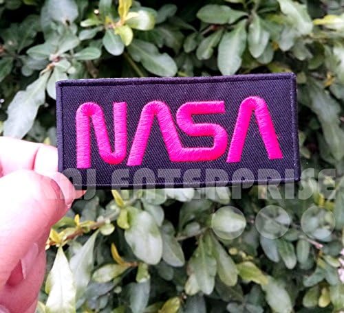 Nasa Patch | US Space Agency Logo | High Quality | Iron on Sew on Embroidered Patch | Iron badges for Clothes | Size: 8.5cm x 3cm