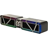 Divoom D-base 30W Masa&uuml;st&uuml; Bluetooth Gaming Hoparl&ouml;r, Rgb Işıklı, &Ccedil;ift Portlu 35W Hızlı Şarj, USB/Aux/Bluetooth6.0 (Siyah)
