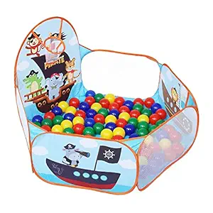 Playhood Pirate Sea Ball Pool for Kids | with 50 Colourful Balls | for 2 - 5 Years Old Kids