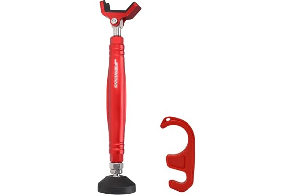 JFG RACING Support Roue Moto,Support Roue Avant et Arrière Portable,Support Nettoyage Chaine Moto Bequille Atelier Moto Universel pour Nettoyage de Chaîne,Lubrification,Inspection des Pneus-Rouge