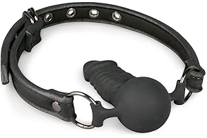 EasyToys Fetish Collection - Mordaza Boca con un consolador 9.5 cm - Ball gag para él y ella - Bdsms juguetes - Hecho de silicona médica