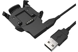 TUSITA Ładowarka Kompatybilny z Garmin Fenix 3, Fenix 3 Sapphire, Fenix 3 HR, Quatix 3, Tactix Bravo, D2 Bravo Smartwatch - Kabel USB Podstawka Klips Ładowarki 3,3 stopy/100cm