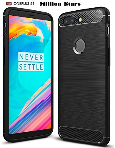 Million Stars Premium Shock Proof "Carbon Fibre Brushed Texture" Armour Series TPU Back Case For One Plus 5T - Carbon Black RS.93 (91.00% Off) - Amazon
