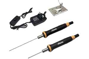Afantti Foam Cutter Hot Wire Electric Styrofoam Cutting Pen Tool | Higher Temperature | 2 Needle | Ergonomic Handle | for EVA Polystyrene Foam Board