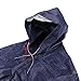 Produktbild Universal Unisex Radfahrer Regenponcho / Regencape in blau mit transparenter Kappe