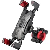 AEE&reg; Motorcycle Phone Holder & Bike Phone Holder 360&deg; Rotary Adjustable Apparatus &ndash;Scooter And Baby Stroller Compatible, Anti-Slip
