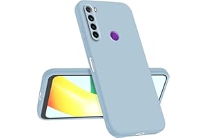Longstong Funda Compatible con Redmi Note 8 / Note 8 2021 (6.3"), Delgada Antigolpes Personalizada Diseño Minimalista - Azul Humo