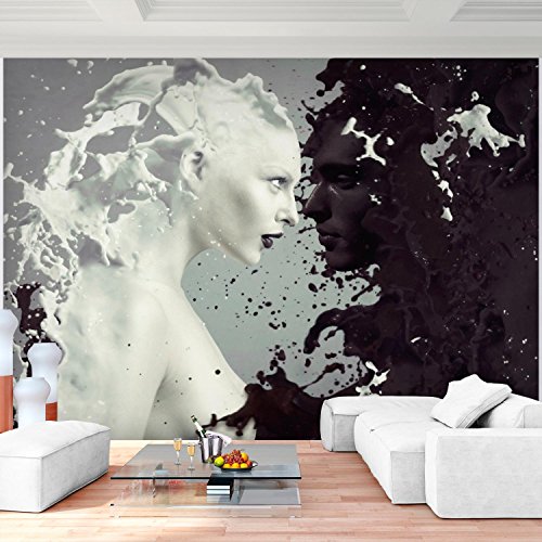 Fototapete Milk & Coffee 352 x 250 cm - Vliestapete - Wandtapete - Vlies Phototapete - Wand - Wandbilder XXL - !!! 100% MADE IN GERMANY !!! Runa Tapete 9048011a