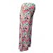 Women's Maternity Tropical Print Palazzo Trouser - Black Pattern 18