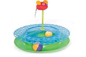 Petstages Cheese Chase Catnip Interactive Cat Track Toy