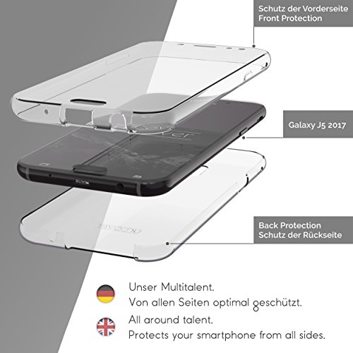 UrcoverÂ® Samsung Galaxy J7 (2017 EU) | 360 Grad TPU Schutz-hÃ¼lle in Transparent | Handy-Cover Rundum ultra slim Case dÃ¼nn Schale | Smartphone ZuberhÃ¶r Tasche HandyhÃ¼lle