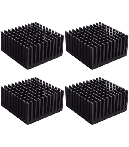 Dissipatore di Calore 5 Pezzi in Alluminio 40x20x40 mm Ad Aletta per Raffreddamento GPU Chip IC (D'argento
