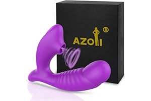 AZOI Vibradorador Mujer Juguetes Eróticos para Pareja Sexuales Succionador de Clítoris Femenino Masajeador Portátil 10 Modos Estimulador de Clítoris Femenin Consoladores.. para Mujer con vibración