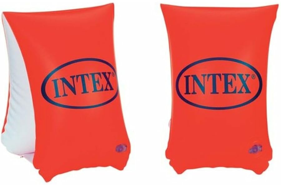 Intex 58641EU - Deluxe Large Swimming Arm Bands age 6 - 12, 30 x 15 cm, Orange