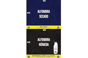 OBLITE Alfombra desinfectante + Limpiador Higienizante (x2), Felpudo Desinfectante para Entrada (80 x 60cm)