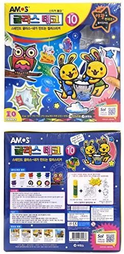 AMOS Glass Deco 10 Series Window Sticker Art 7 Colors + 2 Special paint Sets