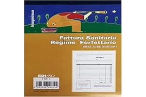 Edipro - E5281C - Blocco fattura sanitaria regime forfettario 50x2 autoric. f.to 22x15