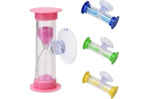 FIORKY Reloj para niños con temporizador cristal, temporizador ducha 2 os, temporizador vent, ni reloj para cear los s los niños (r)