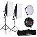 Produktbild Abeststudio 2 x LED Licht Softbox Kontinuierliche Beleuchtung Kit 50x70cm Soft Box Foto Studio Set LED Glühbirnen Lampe Fotografie 50 x 70 cm Softboxen + 1x tragbare Tragetasche