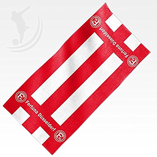 Preisvergleich Produktbild Fortuna Düsseldorf Duschtuch Blockstreifen 70x140