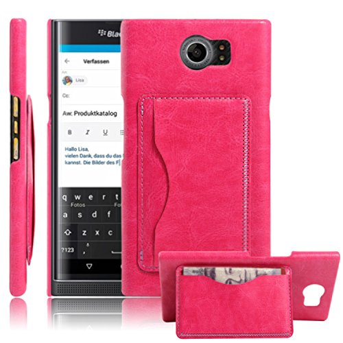 Blackberry Priv Case Hualubro Kickstand Ultra Slim Premium Pu