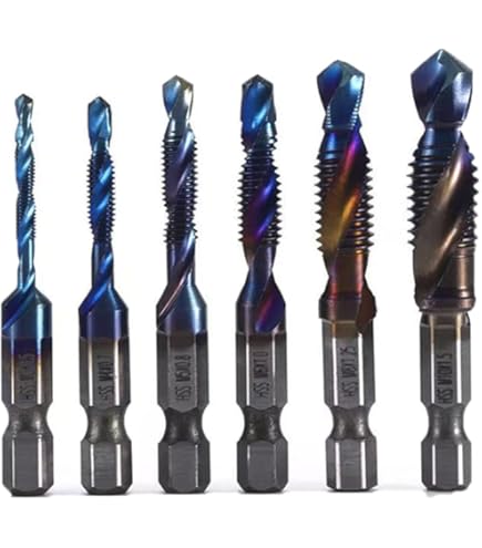 QUARKZMAN 10pz Punte Da Trapano Jobber 2,8mm (7/64") In Acciaio Ad Alta Velocit&agrave; Rivestito In Nitruro (HSS) 4241 Per Acciaio Inossidabile Rame Lega Alluminio Metallo Legno Plastica, Nero
