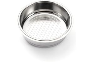 CAPFEI Filtro per caffè, 51 mm, 1 tazza, cestello filtro senza pressione, per portafiltro Delonghi 51 mm
