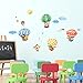 DM-1406, Animal Train and Hot Air Balloons Wall Stickers