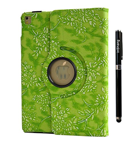 inShang ipad Pro 9.7 Hülle Cover für iPad Pro 9.7 inch (2016) , PU Leder Schutzhülle St?nder Smart Cover mit Super Automatische Einschlaf-/Aufwach funktion, case 360 Grad rotierende Schutzhülle mit Standfunktion + inShang Logo hochwertigen Stylus Eingabestift Stift