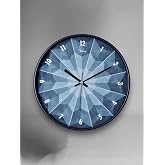 Galaxy D-218-F-1 Modern Dial 30CM Silent Flowing Wall Clock Blue