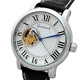 ZGZXD Men's Casual Mechanische Uhr, Jungen Wasserdichte Business Mode Doppelanzeige Stahl Gürtel Gürtel Kalender Outdoor-Sportuhr,D