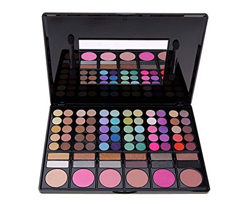 ShineMore Professional 78 Colors Eyeshadow Palette Cosmetic Makeup Kit Set with Blush, Highlighters and Liner Shades
