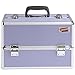 Beautify Professional Large Lush Lilac Aluminium 8 compartment Beauty Box Cosmetics & Make Up Case