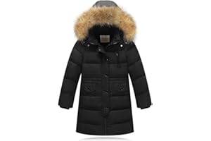 Odziezet Cappotto con Cappuccio da Unisex Ragazzi Invernale Giubbotto Trapuntato Parka Incappucciato Piumino 0-13 Anni