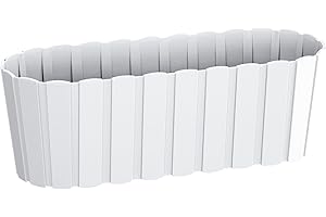 Prosperplast Jardinera Suelo B.Case Blanco 38X14X13 - INTEPLAS - DDEC400BL..