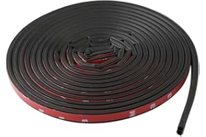 Tira de sello de puerta de coche en forma de B de goma con sello de tiro de aire para puerta de ventana de coche, cubierta de motor de aislamiento acústico de 5 m